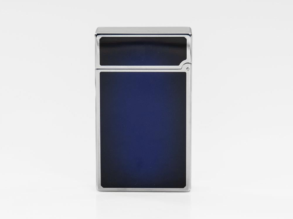 S.T. Dupont Ligne 2 New Le Grand Sunburst, Feuerzeug, Palladium, Blau, C23013