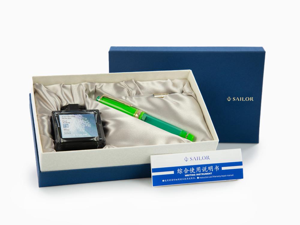 Sailor PG Slim Manyo II Grass Füllfederhalter, 10-2558-360