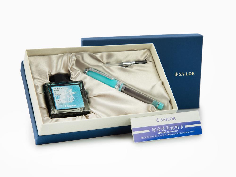 Sailor PG Slim Manyo II Moss Füllfederhalter, Sonderausgabe, 10-2562-321