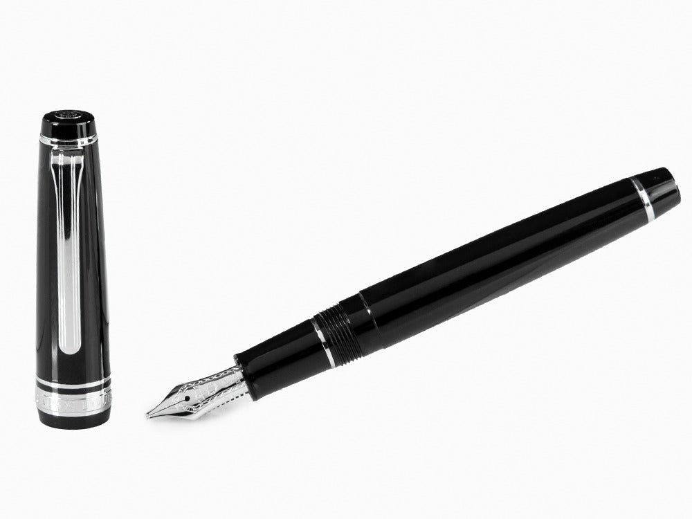 Sailor Professional Gear Slim Silver Füller, Schwarz, Rhodinierte