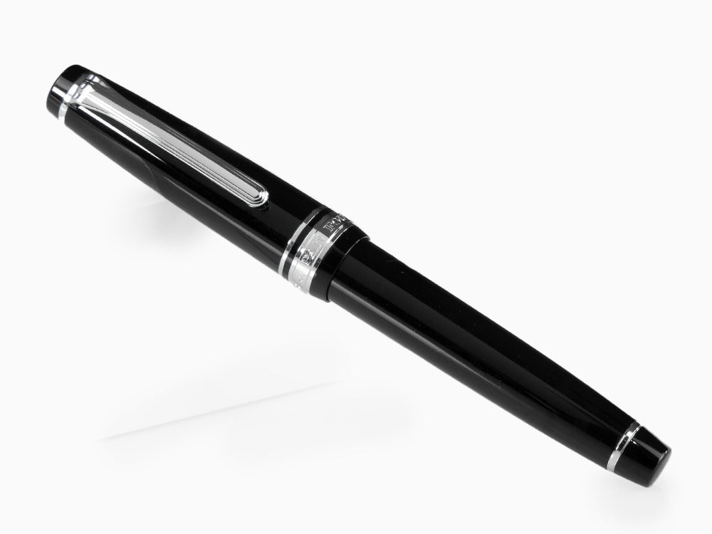 Sailor Professional Gear Slim Silver Füller, Schwarz, Rhodinierte