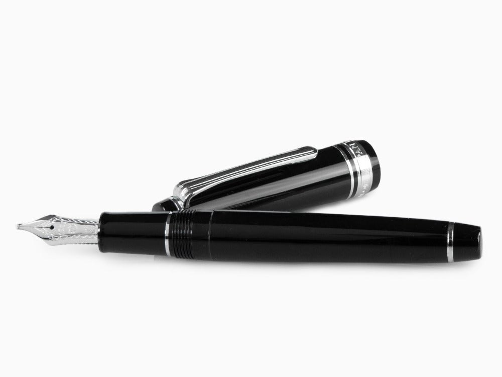 Sailor Professional Gear Slim Silver Füller, Schwarz, Rhodinierte