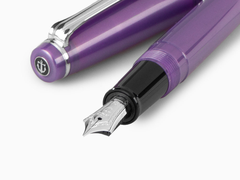 Sailor Professional Gear Slim Silver Füller Metallic Violet, Rhodinierte