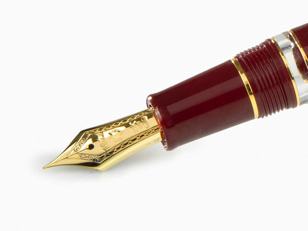 Sailor 1911 Series Realo Füller, Edelharz, Maroon, Gold, 11-3924-432