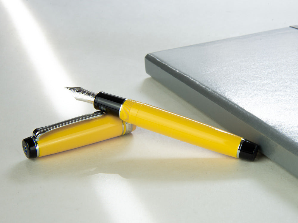 Sailor Professional Gear Füllfer, Edelharz, Gelb, Chrom, 11-9280-470