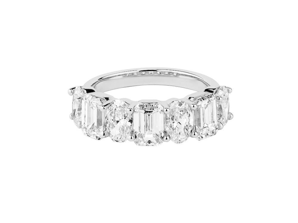 Solitario Halb-Eternity-Ring aus 18K Weißgold 3.9 ct, LRW00313-13