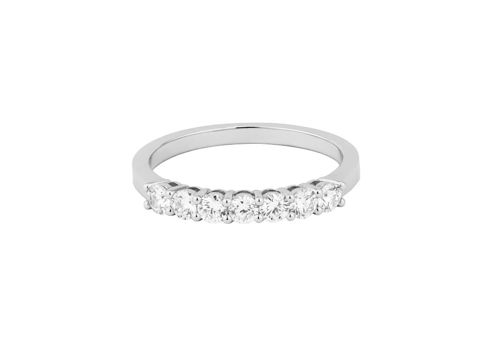 Solitario Ehering 18K Weißgold 0.5 ct, LRW60104-14
