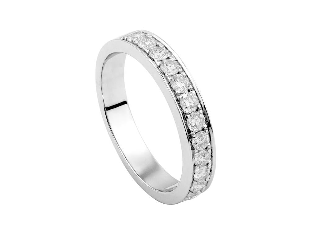 Solitario Ehering 18K Weißgold 0.5 ct, LRW60106-14