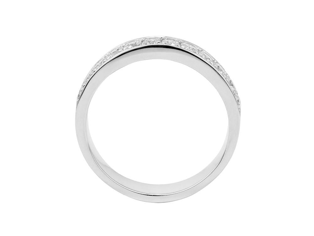 Solitario Ehering 18K Weißgold 0.5 ct, LRW60106-14