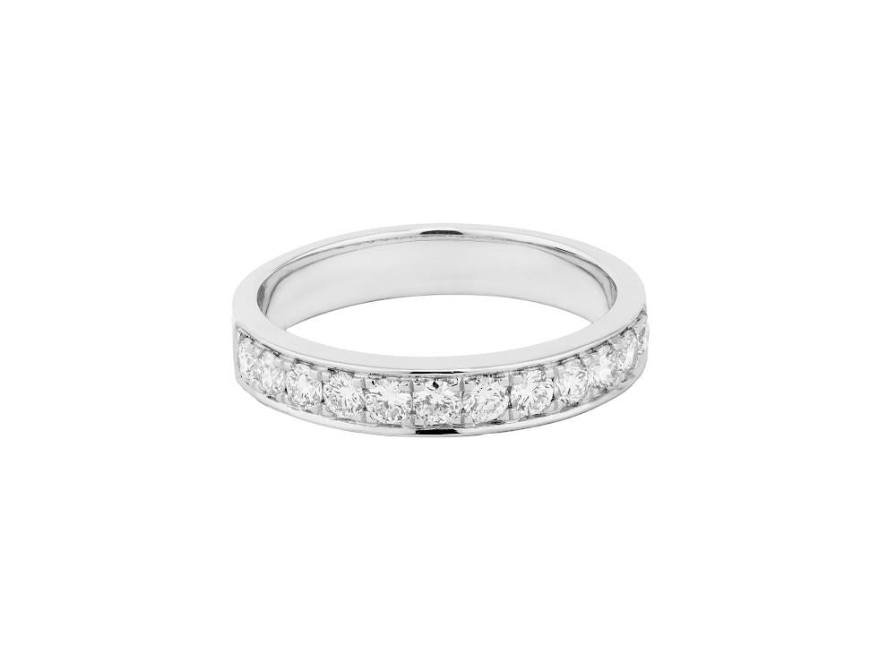Solitario Ehering 18K Weißgold 0.5 ct, LRW60106-14