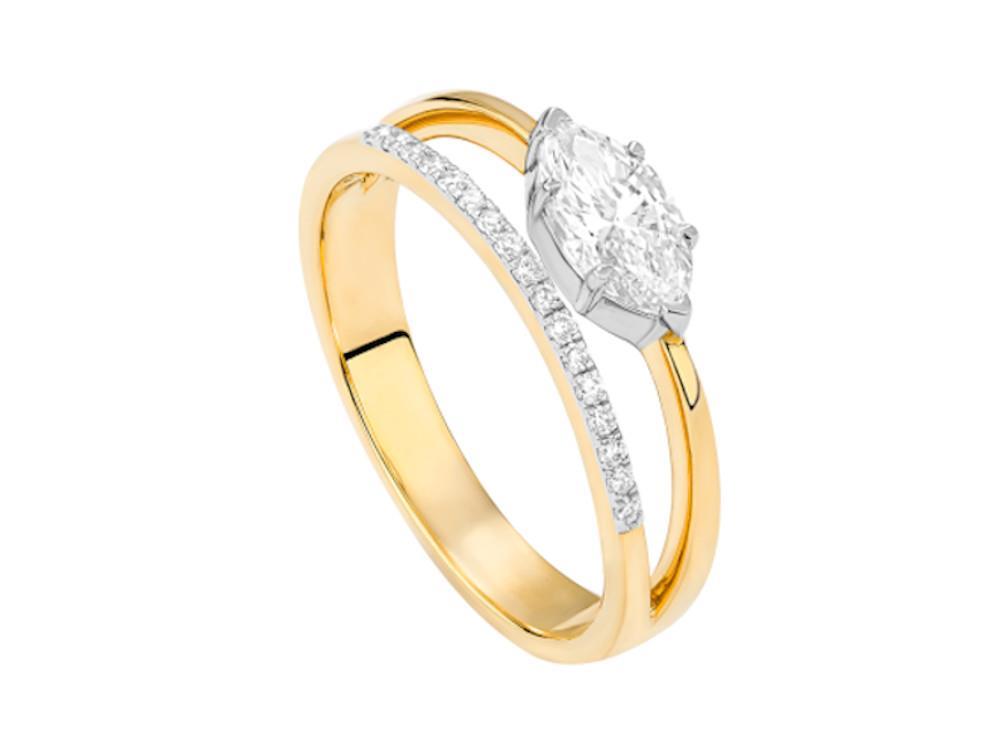 Solitario Ring aus 18K Gold 1.1ct, LRY00129-007-13