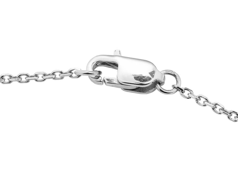 Solitario Anhänger mit Prinzessschliff aus 18K Weißgold 0.5 ct, PW11678D