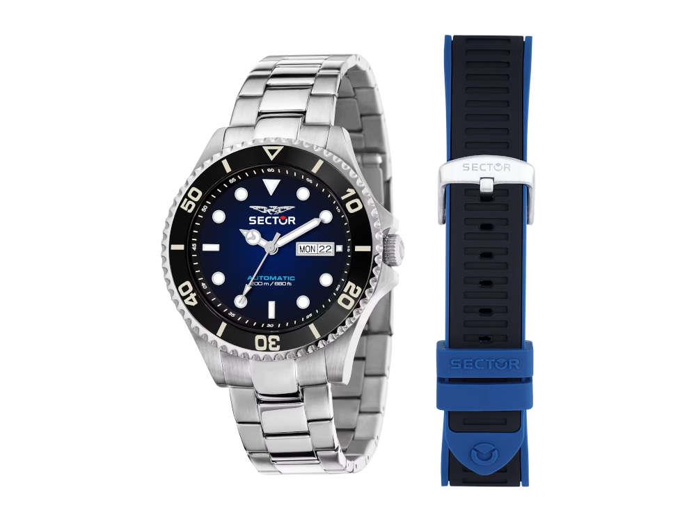 Sector No Limits 230 Automatik Uhr, Blau, 43 mm, R322116003