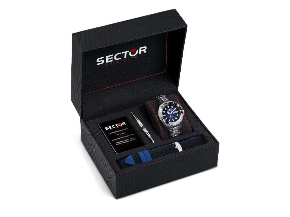 Sector No Limits 230 Automatik Uhr, Blau, 43 mm, R322116003