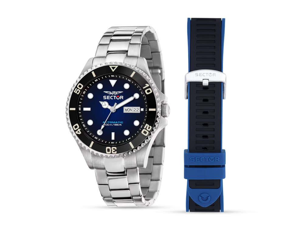 Sector No Limits 230 Automatik Uhr, Blau, 43 mm, R322116003