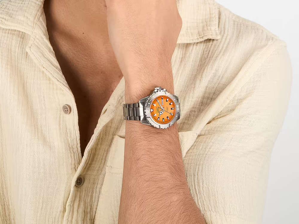Sector No Limits Legend Automatik Uhr, Titan, Orange, 43 mm, R3223135005