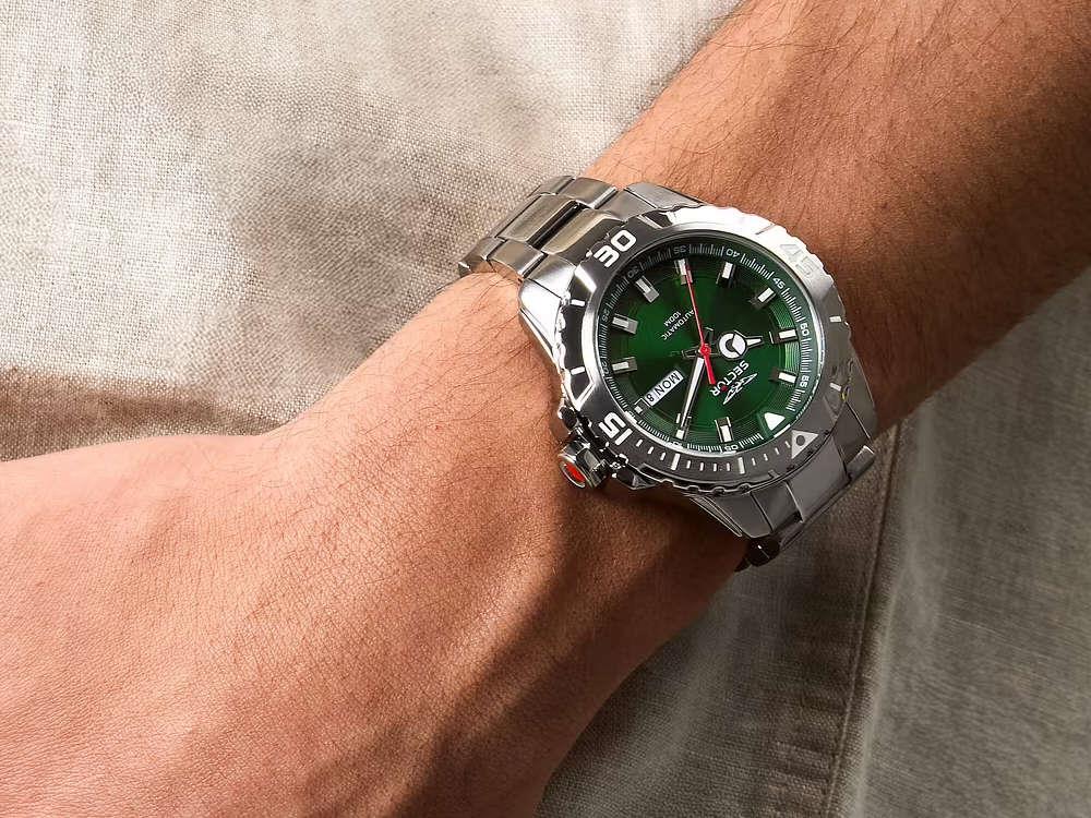 Sector No Limits Legend Automatik Uhr, Grün, 43 mm, R3223135006