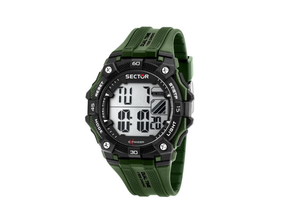Sector No Limits EX-51 Digital Uhr, plastik, Schwarz, 49 mm, R3251317002