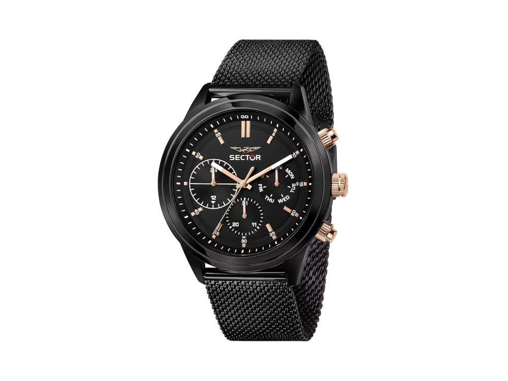 Sector No Limits 670 Quartz Uhr, PVD, Schwarz, 45 mm, R3253540002
