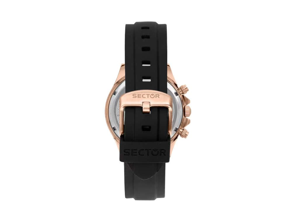 Sector No Limits 230 Quartz Uhr, PVD Rose Gold, Schwarz, 43 mm, R3271661029