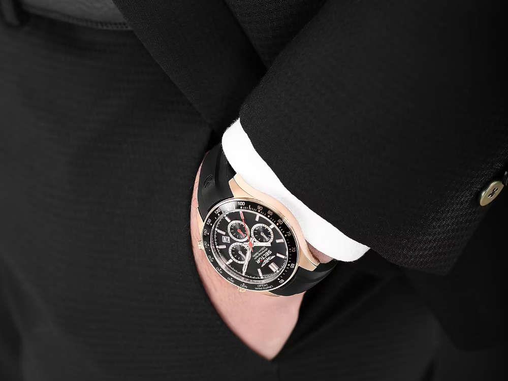 Sector No Limits 230 Quartz Uhr, PVD Rose Gold, Schwarz, 43 mm, R3271661029