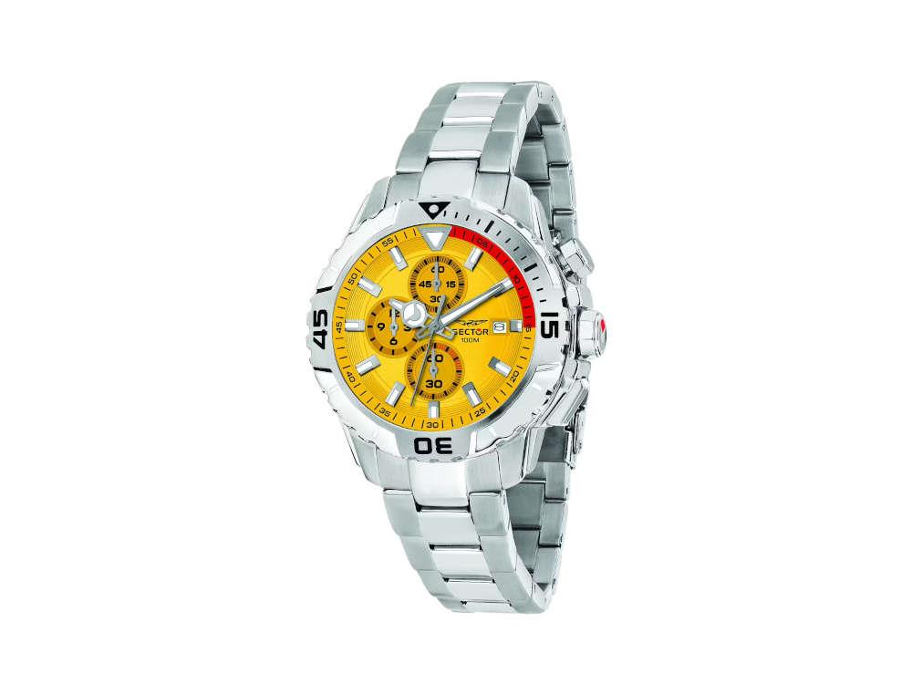 Sector No Limits Legend Quartz Uhr, Gelb, 43 mm, R3273735002