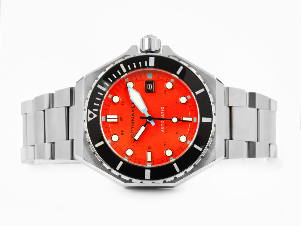 Spinnaker Dumas Tangerine Automatik Uhr, Orange, 44 mm, 30 atm, SP-5081-BB