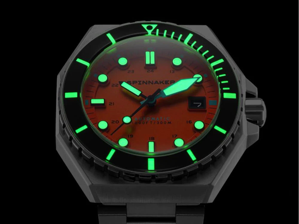 Spinnaker Dumas Tangerine Automatik Uhr, Orange, 44 mm, 30 atm, SP-5081-BB