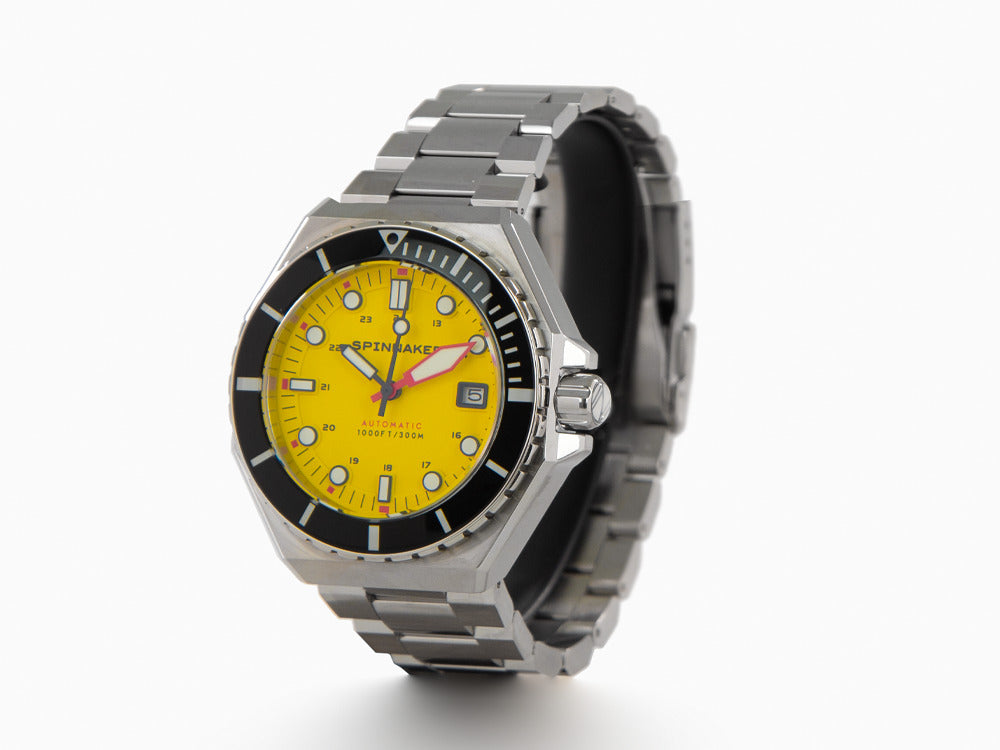 Spinnaker Dumas Automatik Uhr, Gelb, 44 mm, 30 atm, SP-5081-II