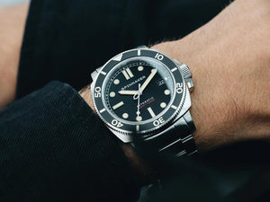 Spinnaker Hull Deep Grey Automatik Uhr, Schwarz, 42 mm, 30 atm, SP-5088-11