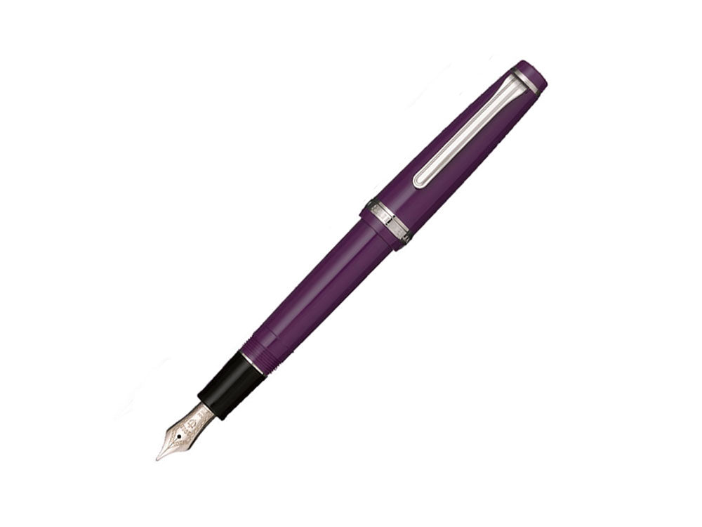 Sailor Professional Gear Slim Silver Füller Metallic Violet, Rhodinierte