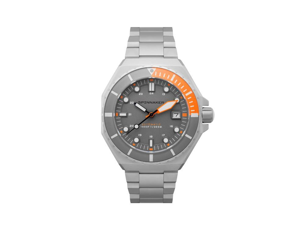 Spinnaker Dumas Automatik Uhr, Grau, 44 mm, 30 atm, SP-5081-LL