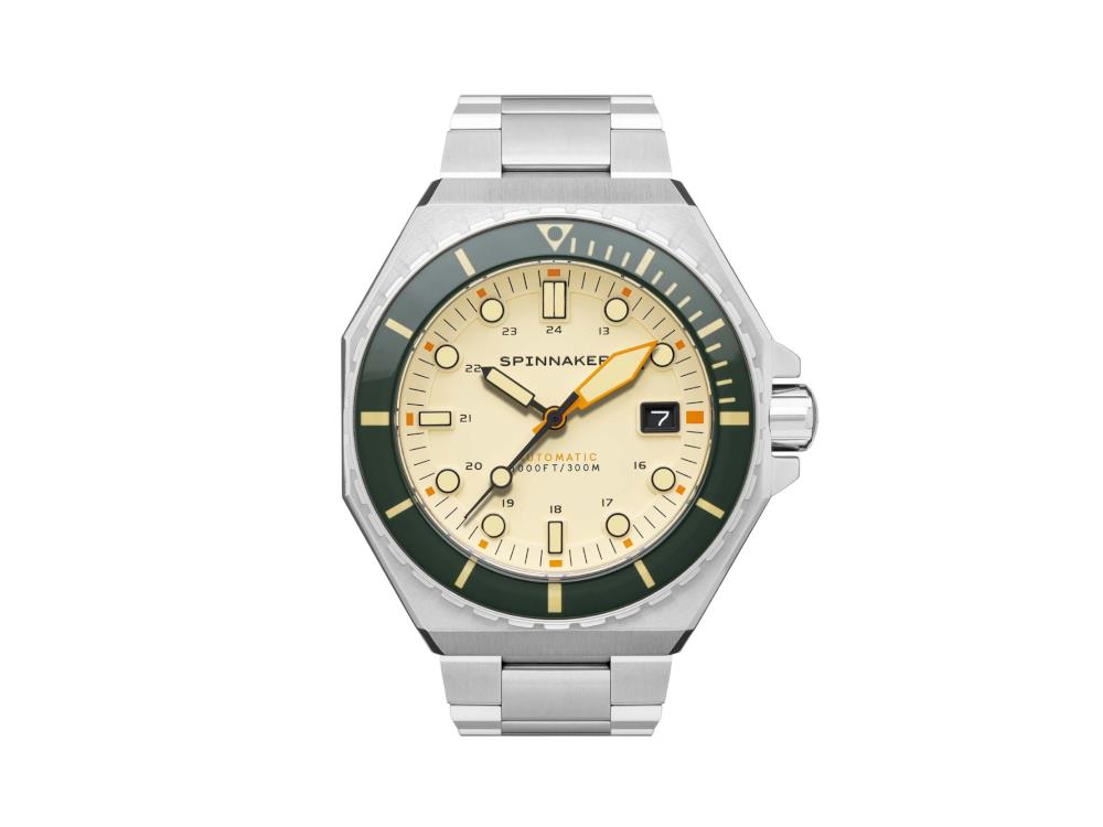 Spinnaker Dumas Sahara Automatik Uhr, Beige, 44 mm, 30 atm, SP-5081-CC