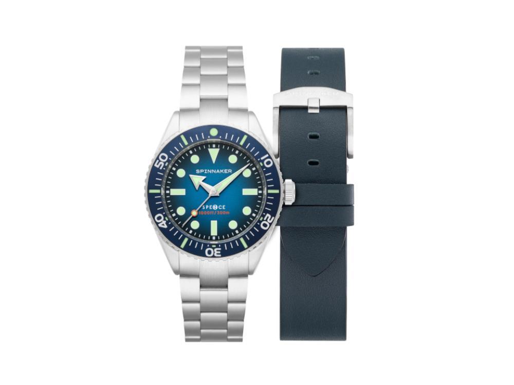 Spinnaker Spence Indigo Blue Automatik Uhr, Blau, 40 mm, 30 atm, SP-5097-22