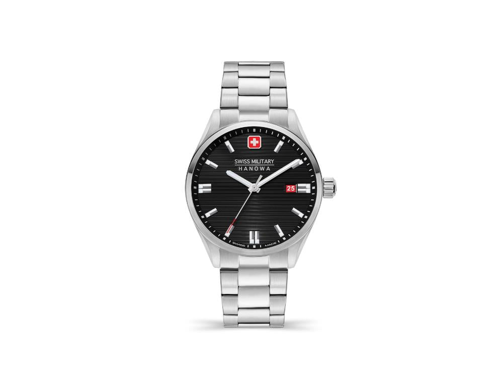 Swiss Military Hanowa Land Roadrunner Quartz Uhr Schwarz 42mm SMWGH2200101