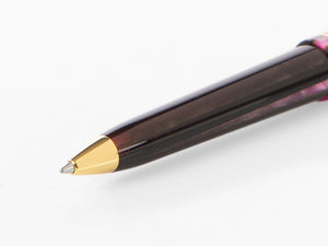 Tibaldi Bononia Zany Brown Kugelschreiber, 18K vergoldete Beschläge, BNN-108-BP