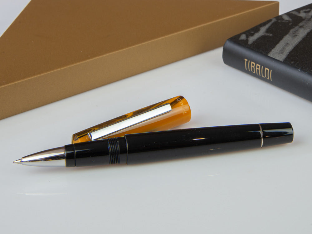 Tibaldi Infrangibile Chrome Yellow Roller, Edelharz, Schwarz, INFR-321-RB