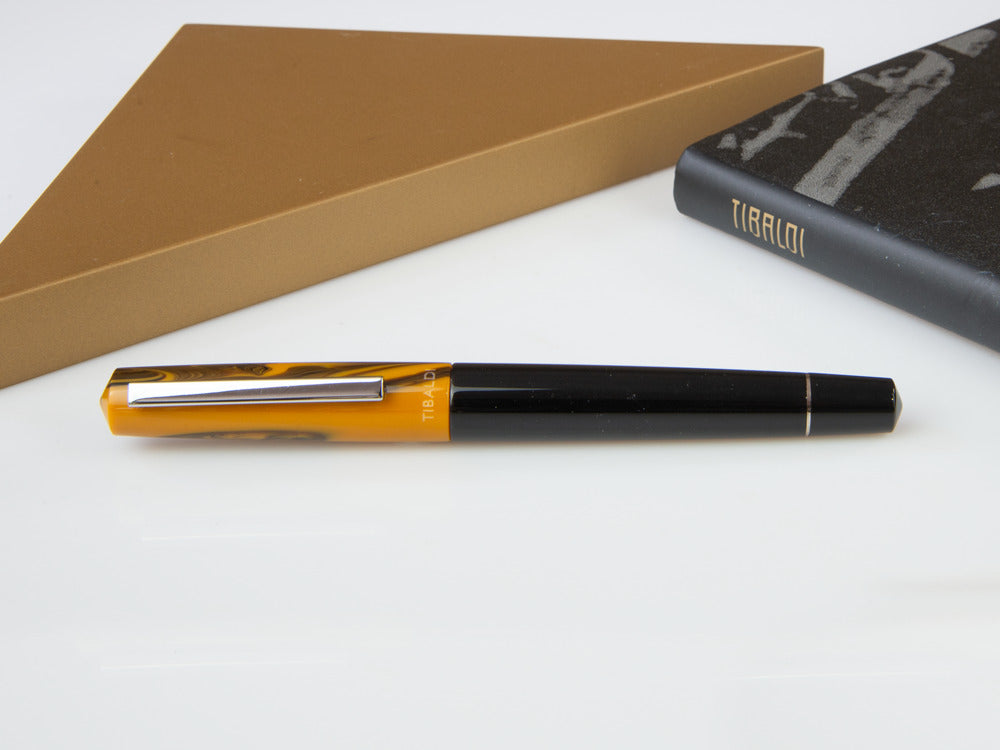 Tibaldi Infrangibile Chrome Yellow Roller, Edelharz, Schwarz, INFR-321-RB