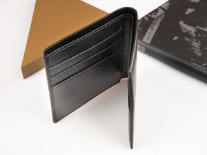 Tibaldi Leather Brieftasche, Schwarz, Leder, Baumwolle, 6 Karten, LTM-OWALL
