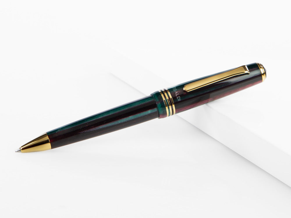 Tibaldi Nº60 Zazou Green Kugelschreiber, 18K vergoldete Beschläge, N60-100-BP