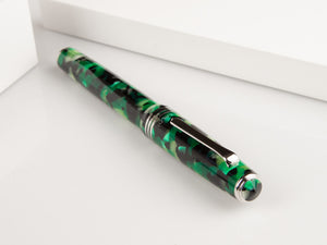 Tibaldi Nº60 Emerald Green Roller, Edelharz, Grün, Palladium, N60-489-RB