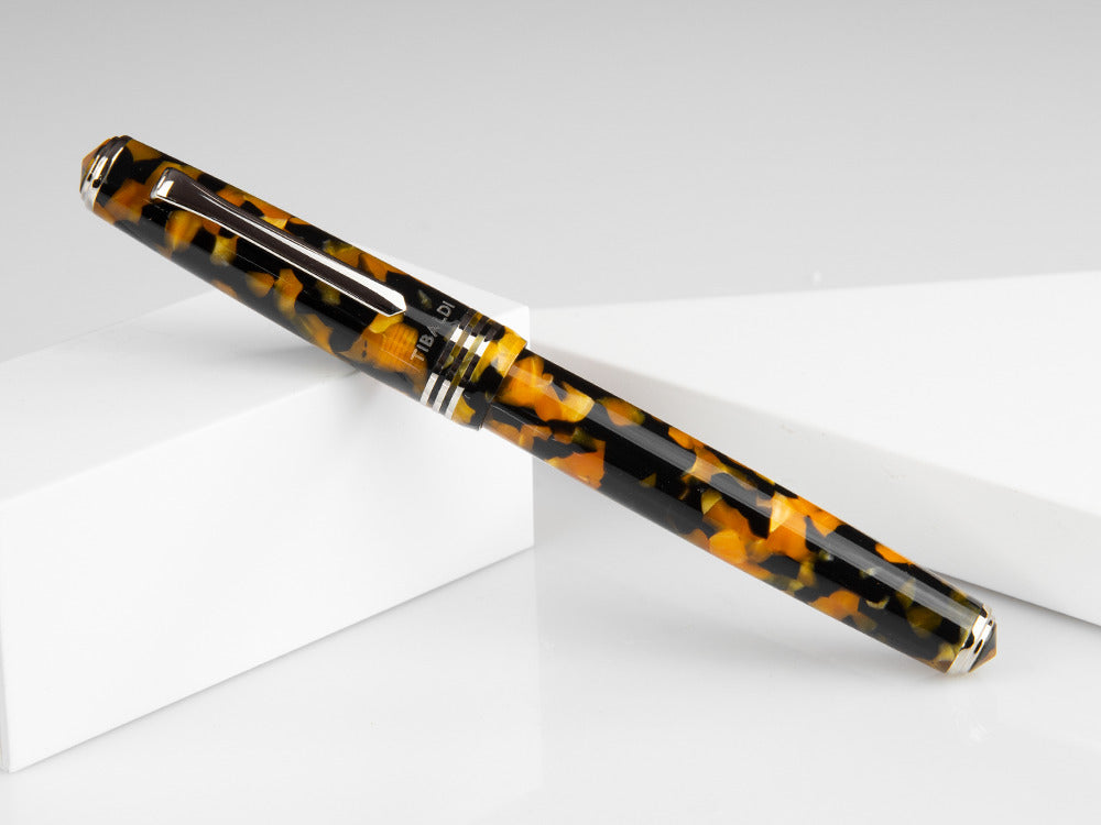Tibaldi Nº60 Amber Yellow Roller, Edelharz, Palladium, N60-550-RB