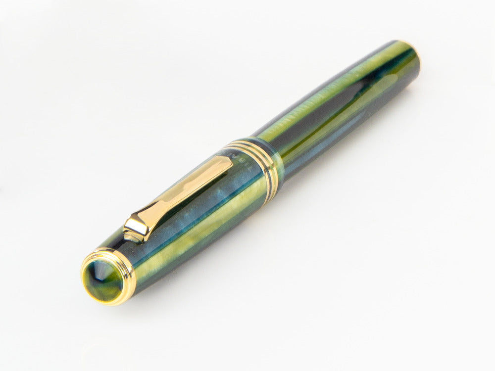 Tibaldi Nº60 Retro Zest Roller, Grün, 18K vergoldete Beschläge, N60-99-RB