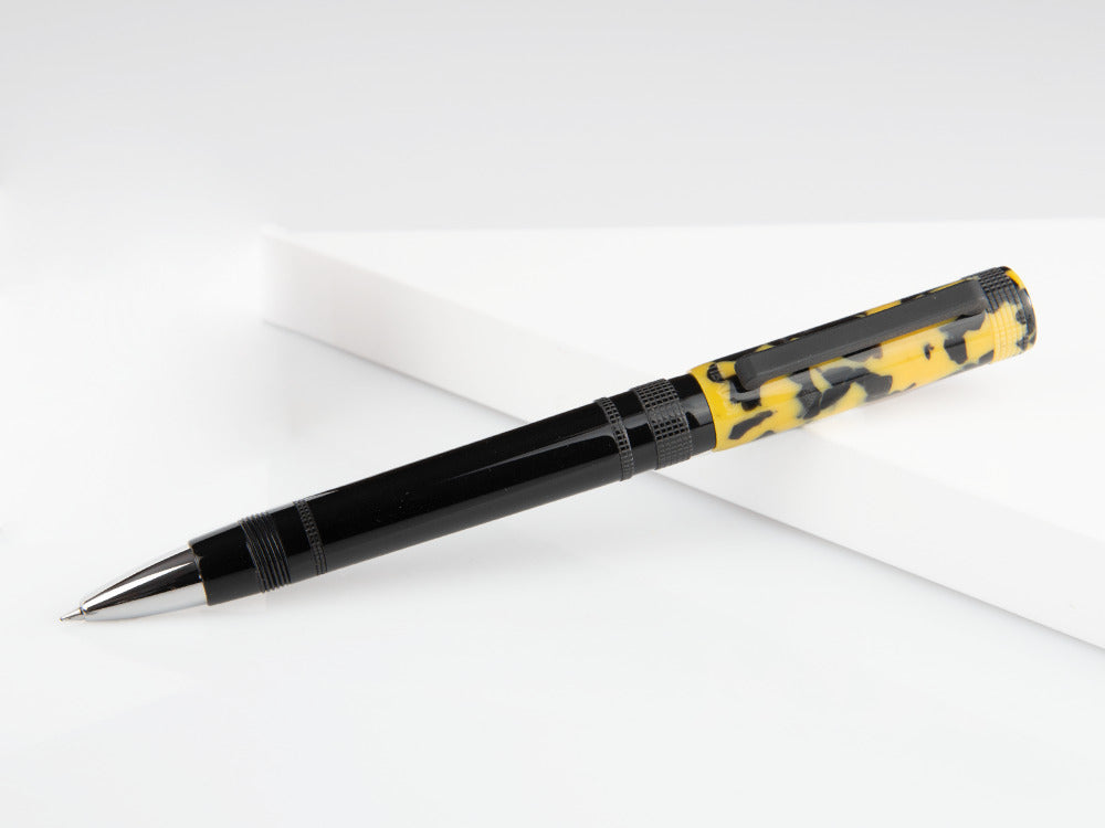 Tibaldi Perfecta LP Vinyl Yellow Roller, Edelharz, Palladium, PFC-512-RB