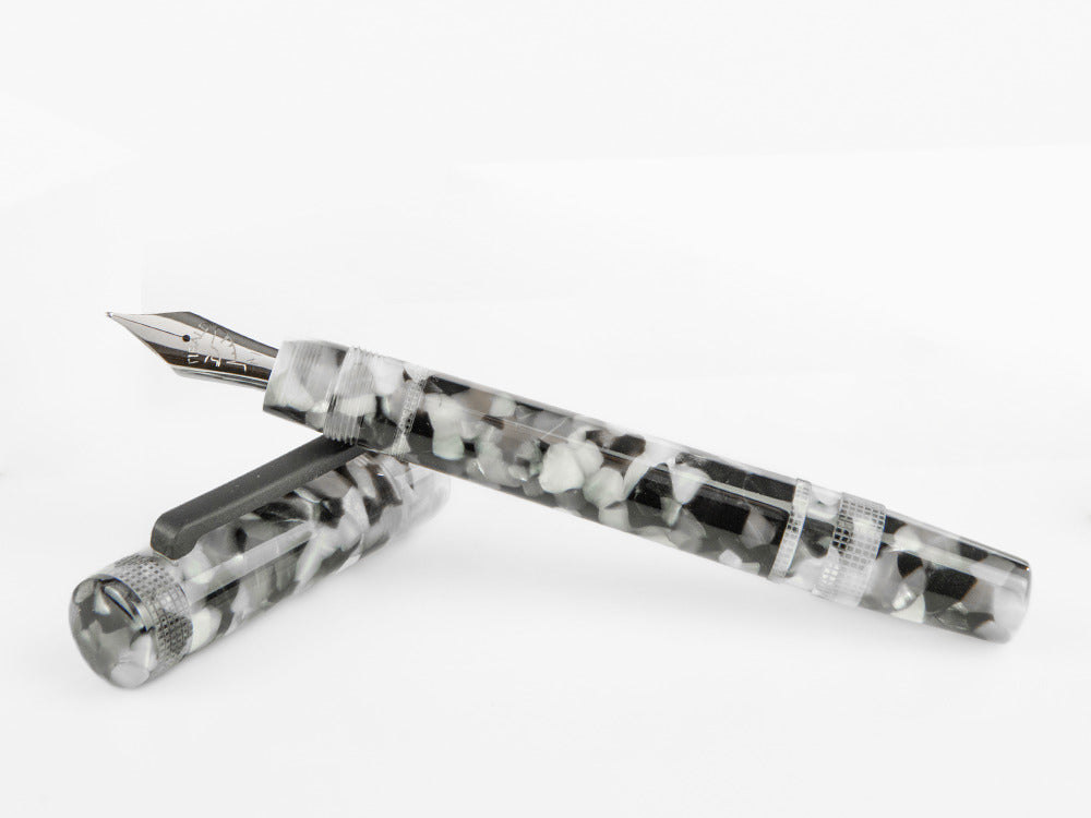 Tibaldi Perfecta Vinyl Stonewash Full Grey Füllfederhalter, PFC-R780-FP