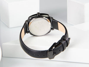 Tibaldi Ladies Quartz Uhr, Edelstahl 316L, Sunray, 32 mm, Lederband, TMF-201-LT