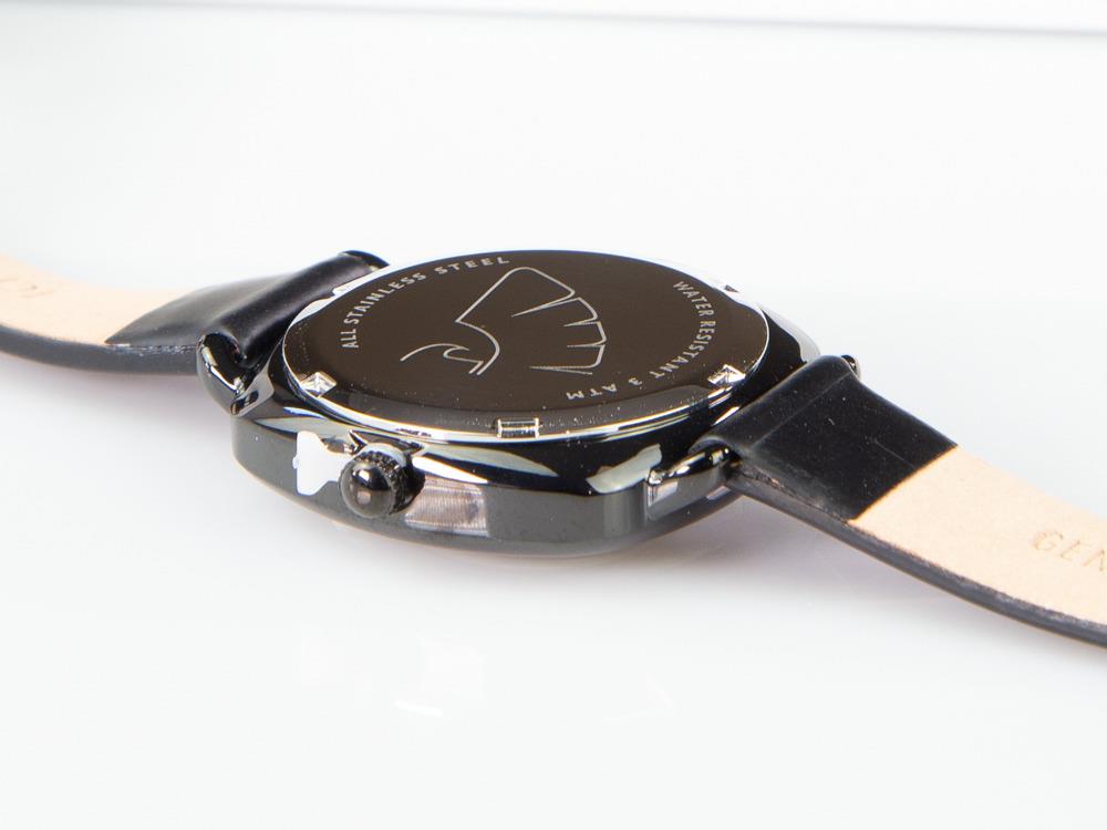 Tibaldi Ladies Quartz Uhr, Edelstahl 316L, Sunray, 32 mm, Lederband, TMF-201-LT