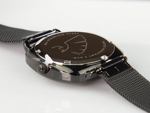 Tibaldi Ladies Quartz Uhr, Edelstahl 316L , Schwarz, 32 mm, TMF-237-MM