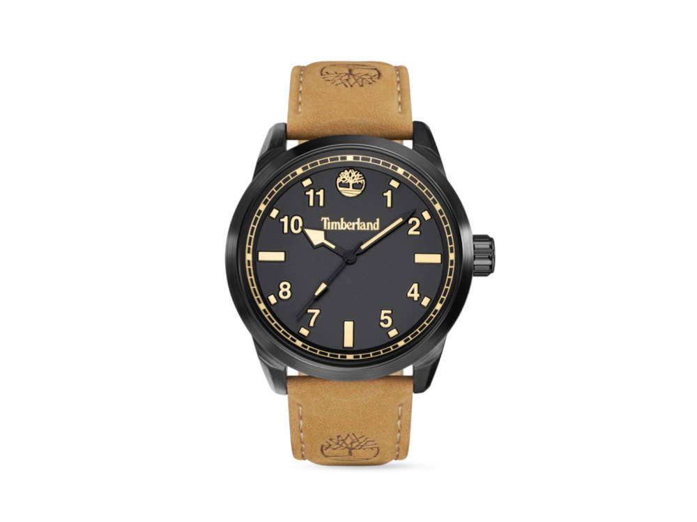 Timberland Small Henniker Quartz Uhr, Metall, Schwarz, 44 mm, TDWGA0109701