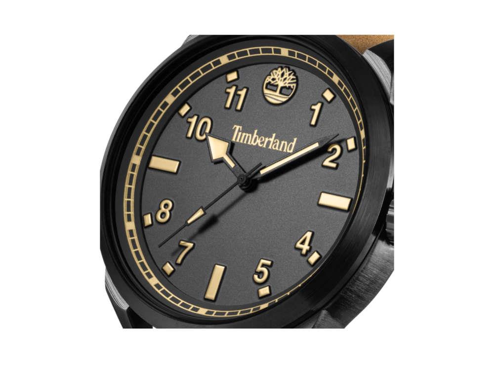 Timberland Small Henniker Quartz Uhr, Metall, Schwarz, 44 mm, TDWGA0109701